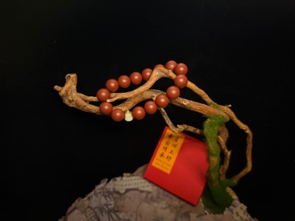 Red and Fiery – Herbal Incense Beads Bracelet