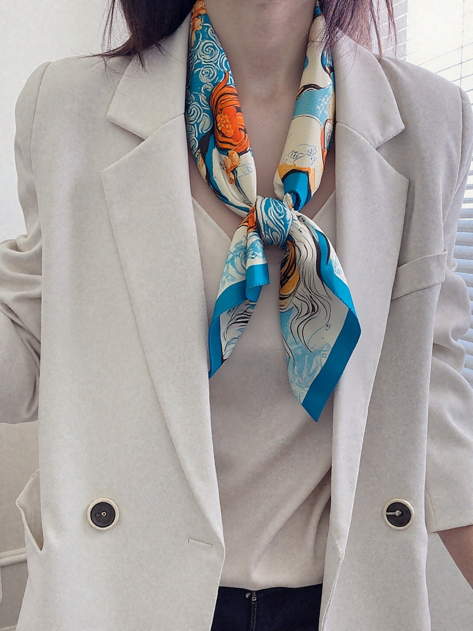 🐎Wild Horizon – Horse Zodiac Silk Scarf