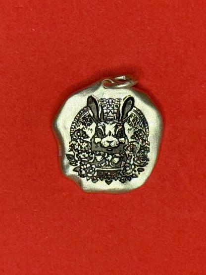 Tranquil Grace — Zodiac Rabbit Fine Silver Necklace