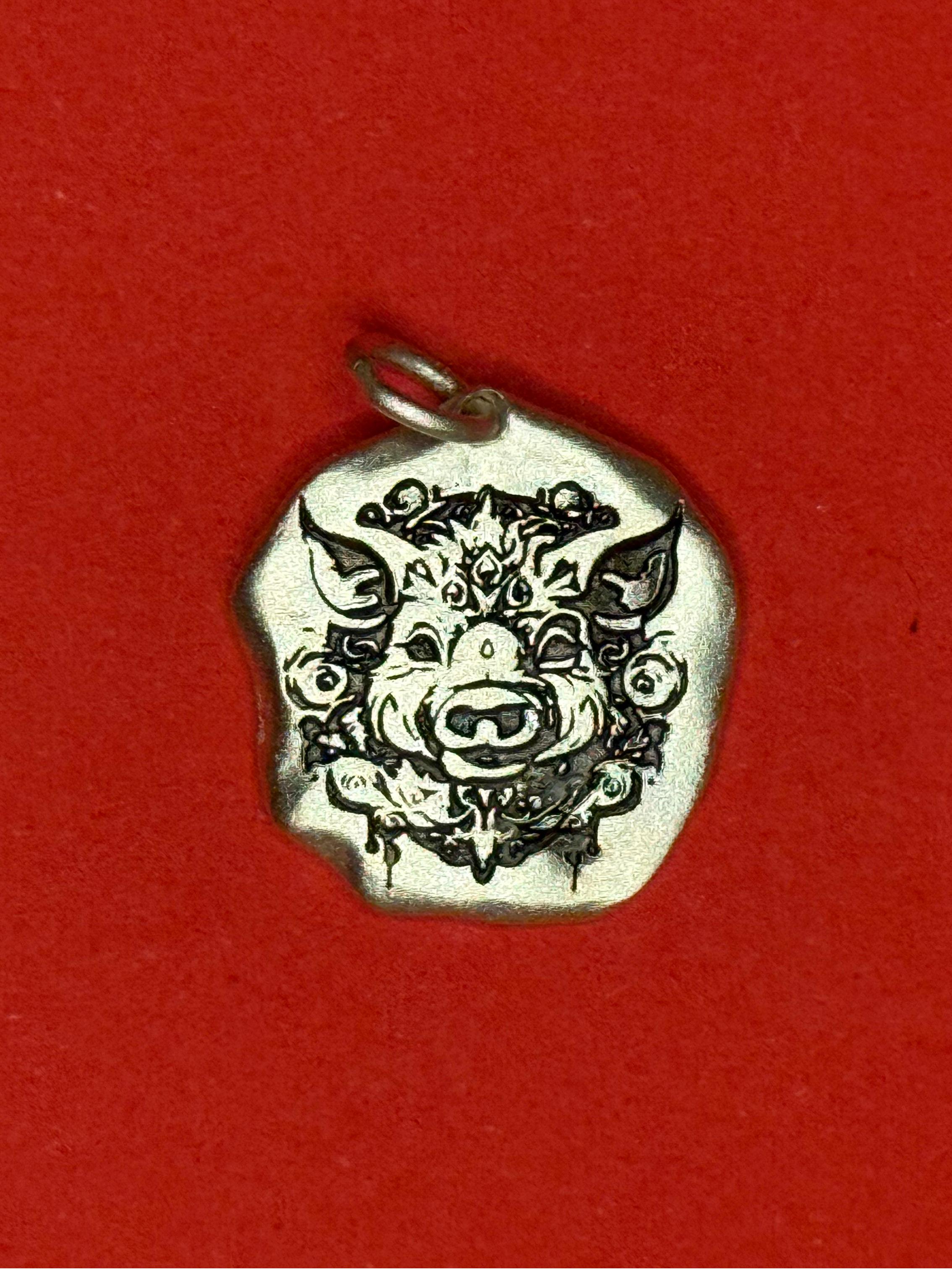🐷Peaceful Abundance — Zodiac Pig Fine Silver Necklace
