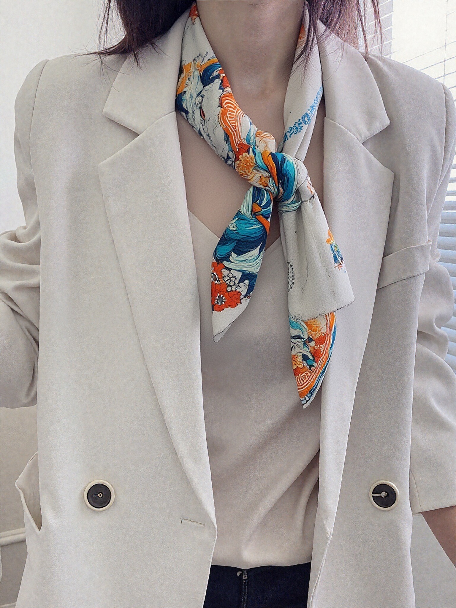 🐲Celestial Roar – Dragon Zodiac Silk Scarf