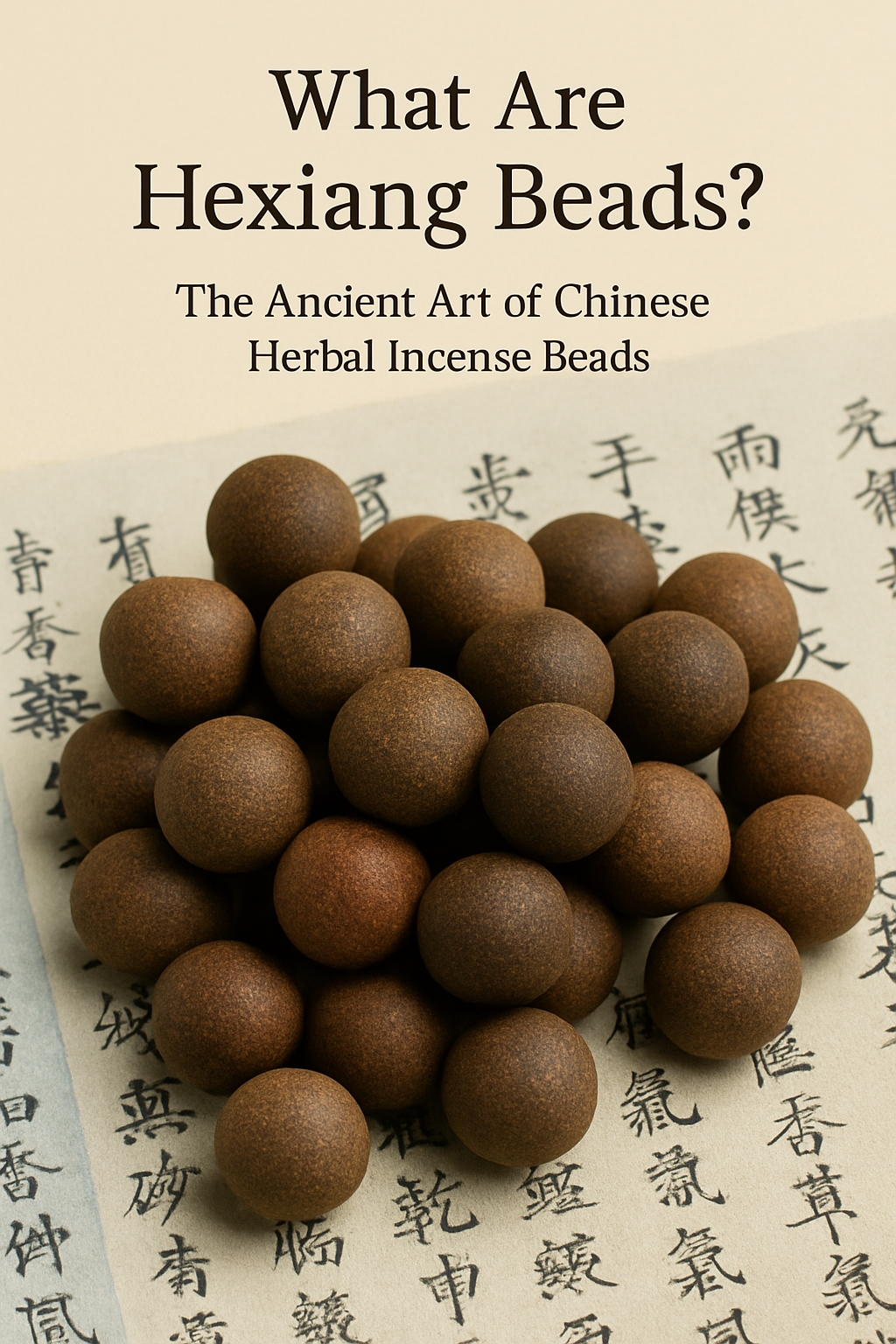 🌿 What Are Hexiang Beads? — The Ancient Art of Chinese Herbal Incense Beads-Chinese Heritage&Heart Atelier