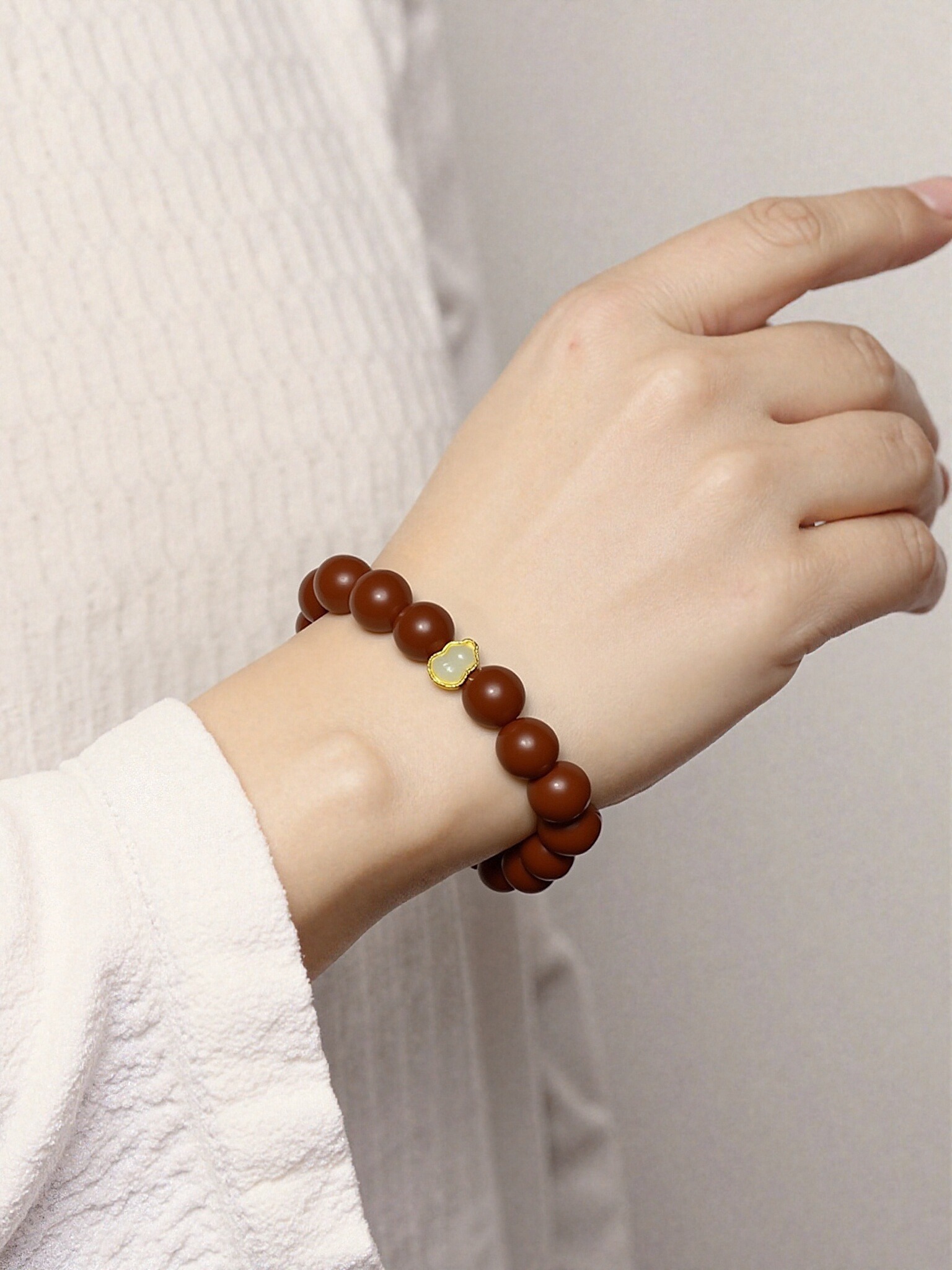 Red and Fiery – Herbal Incense Beads Bracelet