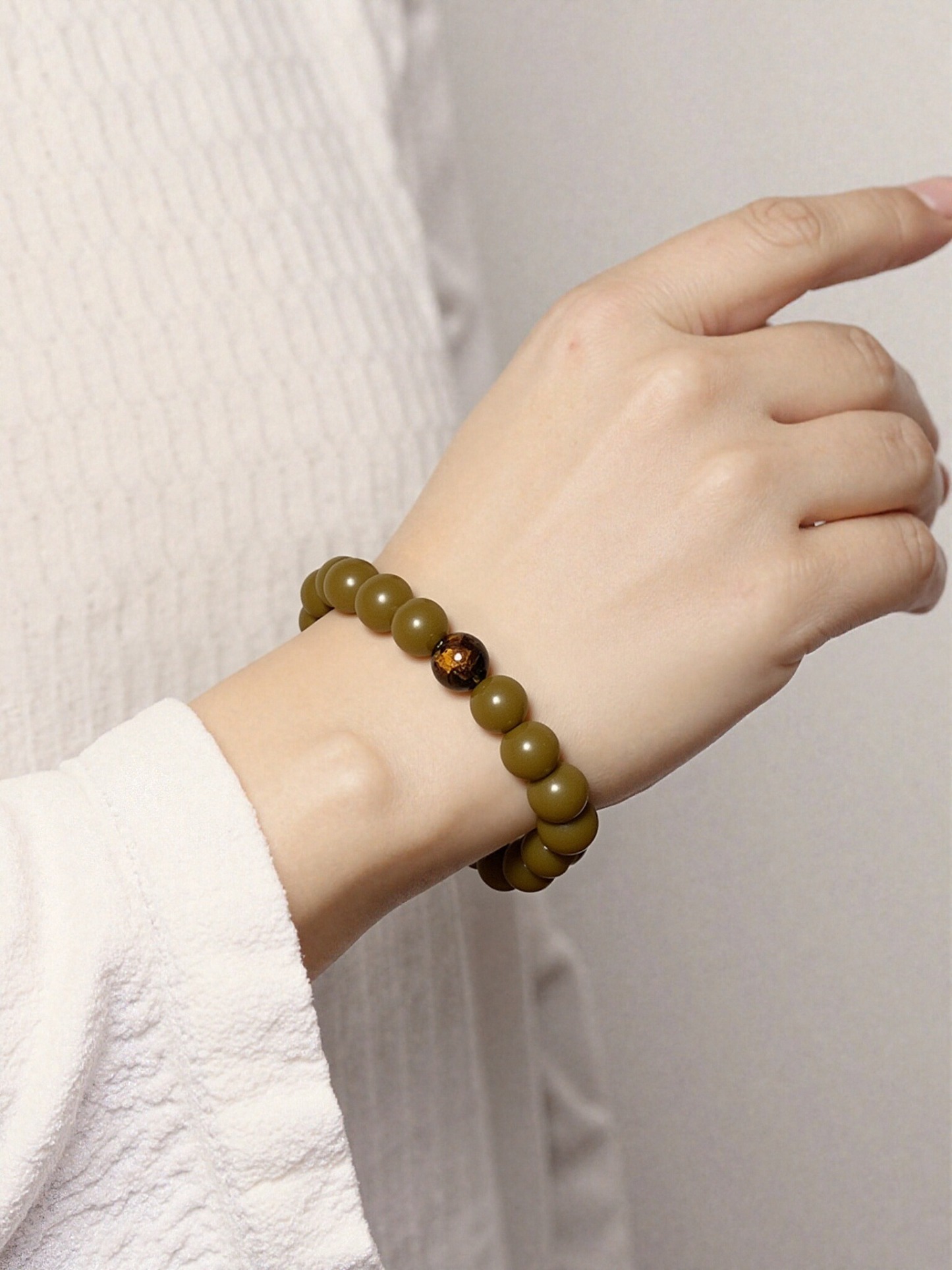 Earth Element – Yellow Herbal Incense Beads Bracelet