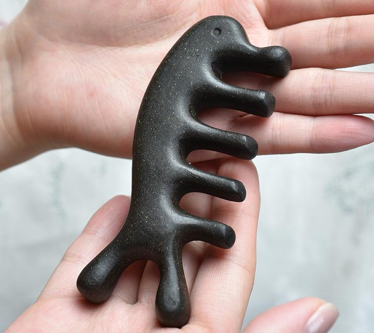 He Shou Wu (Fo-Ti Root) Herbal Incense Comb - Dolphin Edition