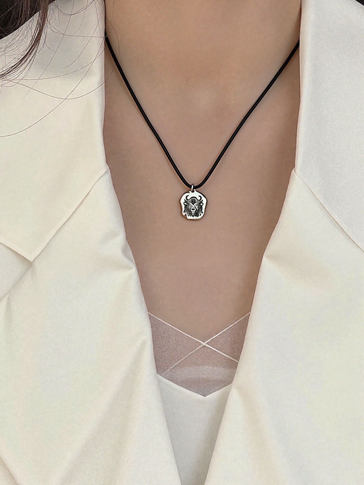🐂Steadfast Ox — Zodiac Ox Fine Silver Necklace