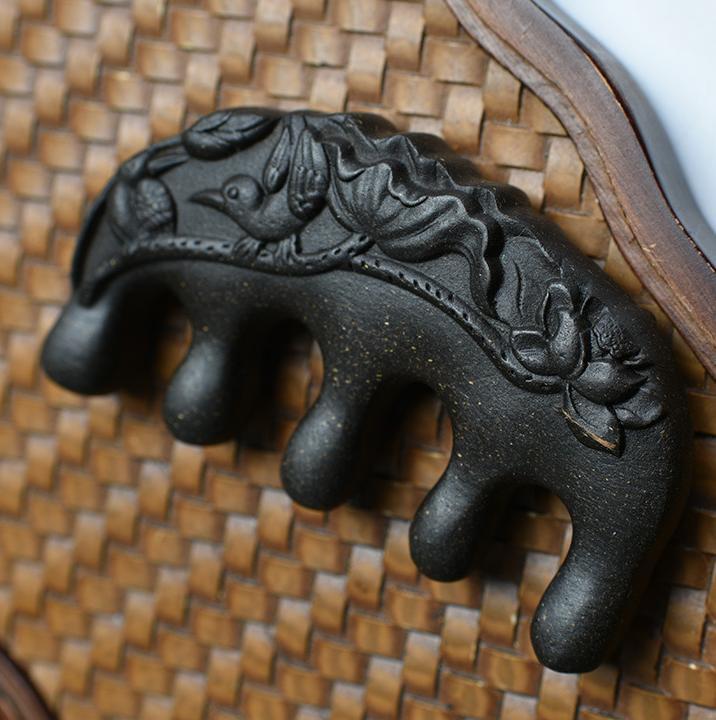 He Shou Wu (Fo-Ti Root) Herbal Incense Comb- Blossoms & Birds Edition