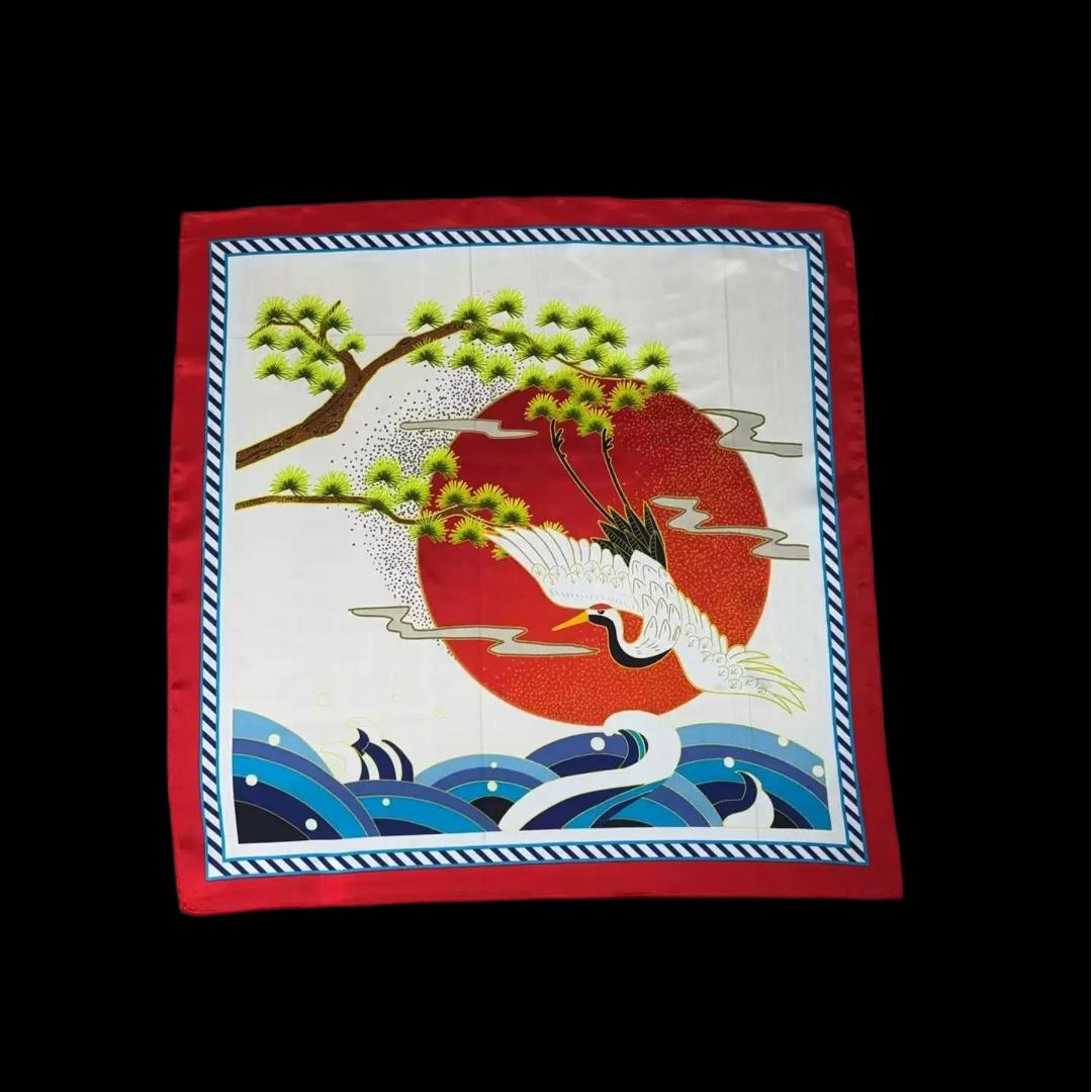 Spirit of the Crane Sea Silk Scarf