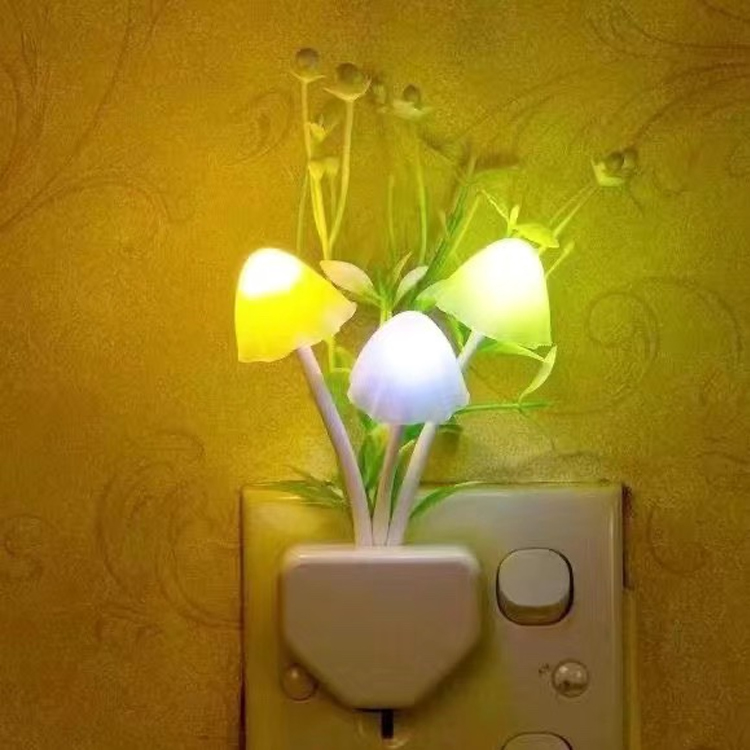 LED colorful mushroom night light