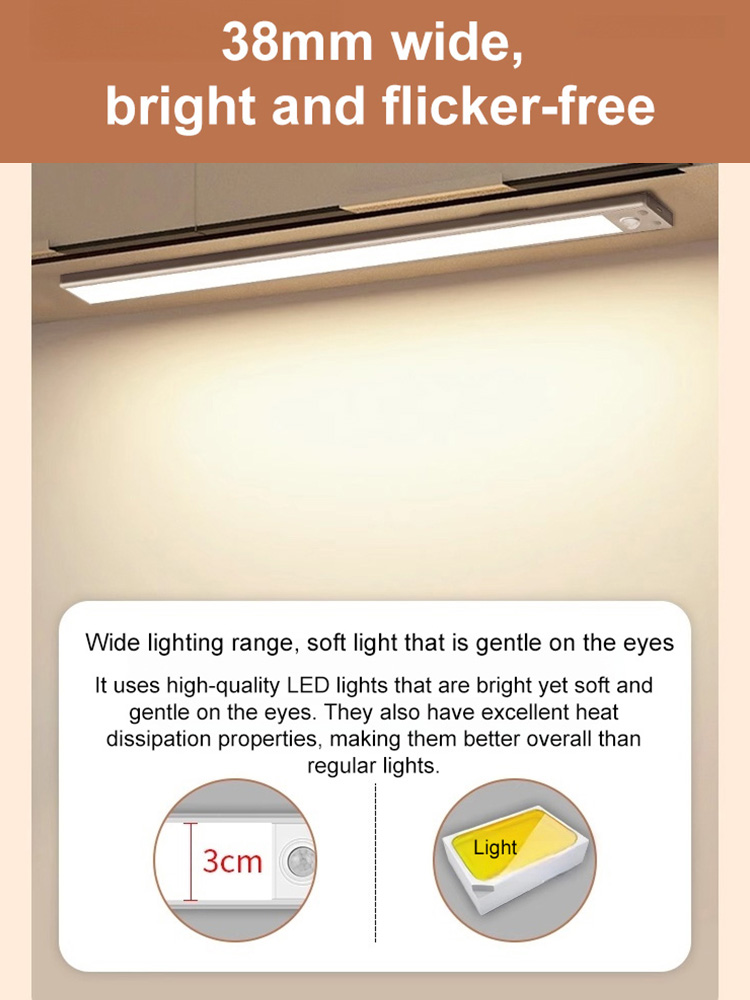 Ultra-thin sensor strip light