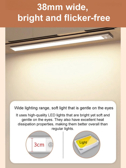 Ultra-thin sensor strip light