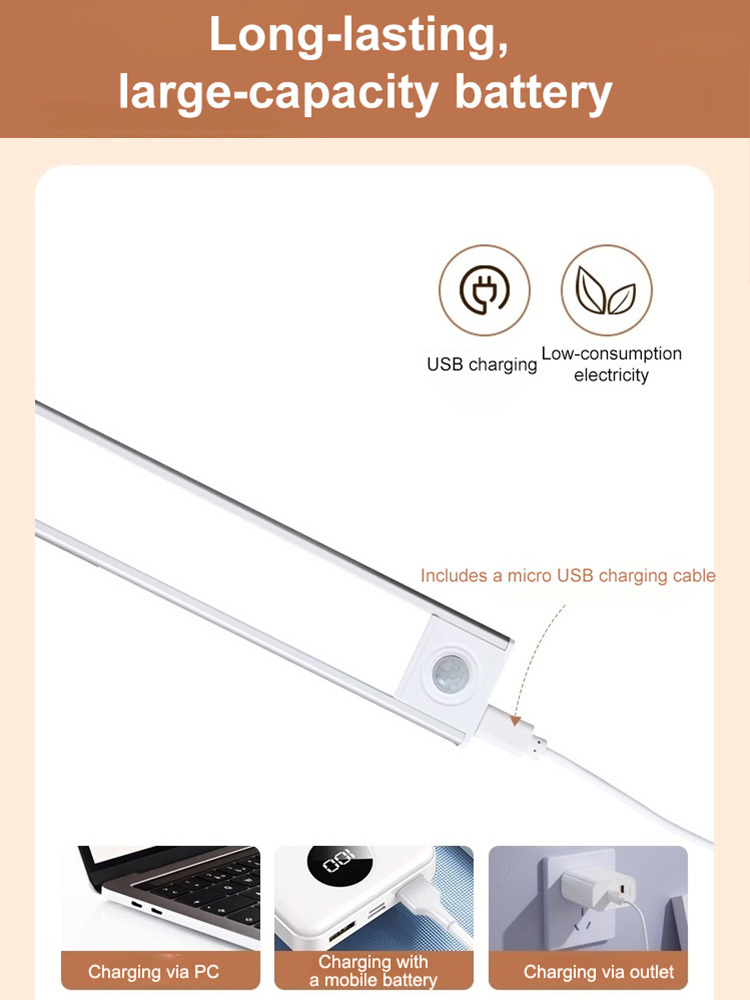 Ultra-thin sensor strip light