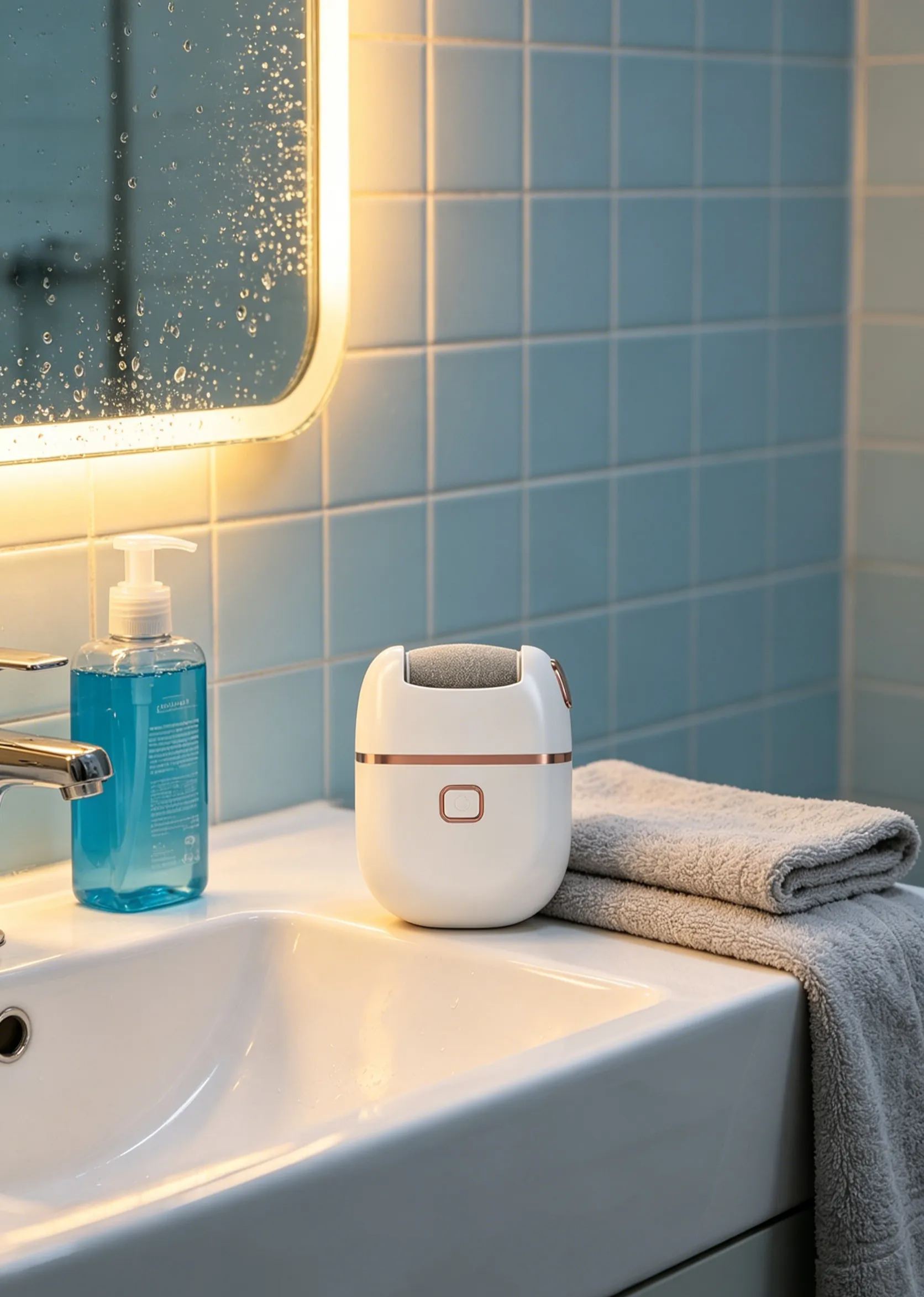 [Powerful callus removal without damaging the skin] Full body washable electric foot grinder