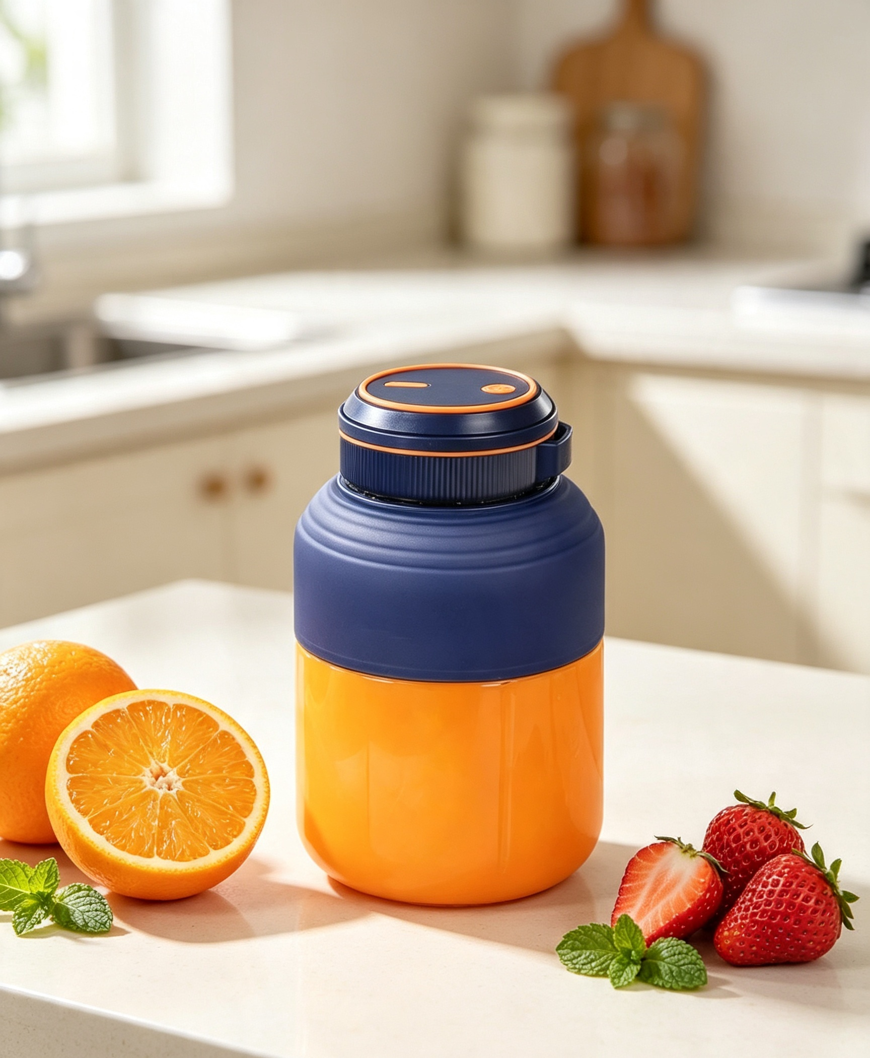 New portable fruit juicer, rechargeable, small, suitable for baby food and ice crushing, multi-funct