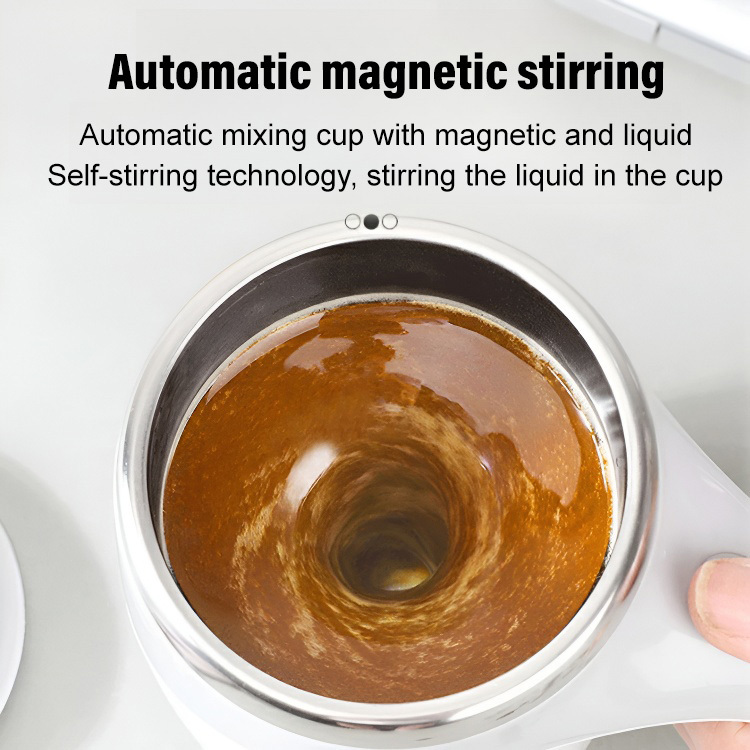 Automatic magnetic mixing cup