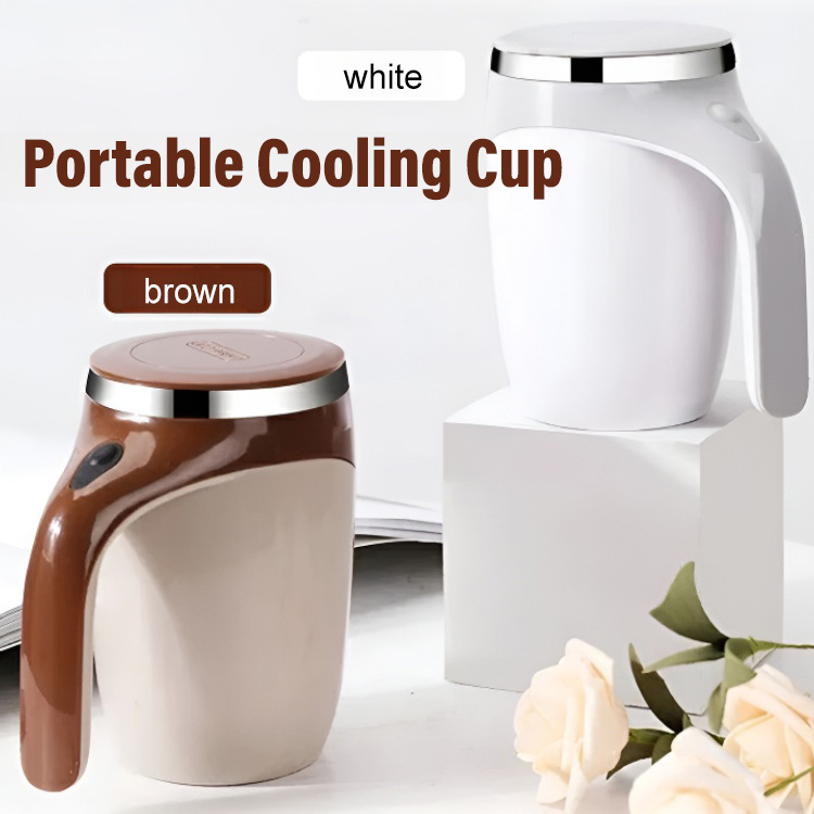 Automatic magnetic mixing cup