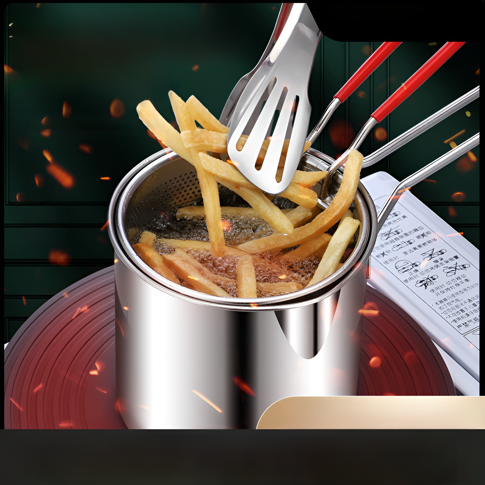 Stainless steel multi-purpose deep fryer