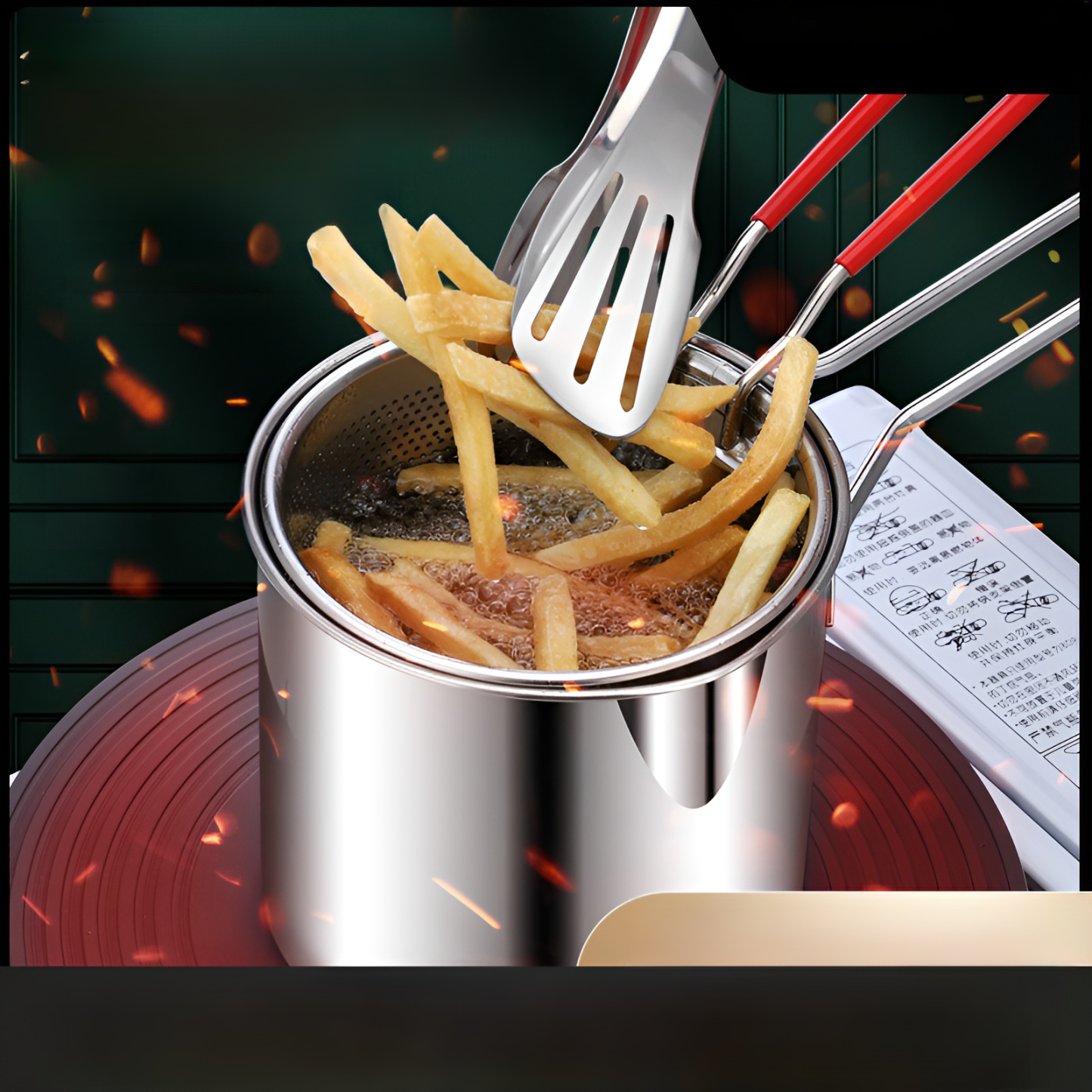 Stainless steel multi-purpose deep fryer