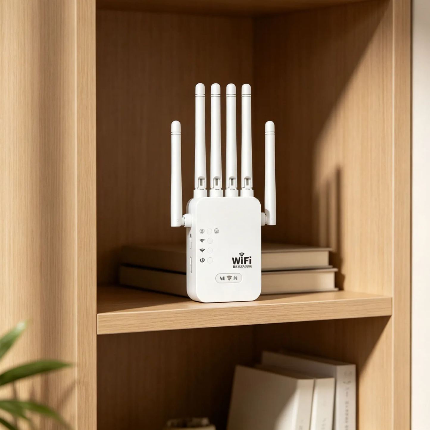 Six-antenna wireless signal amplifier