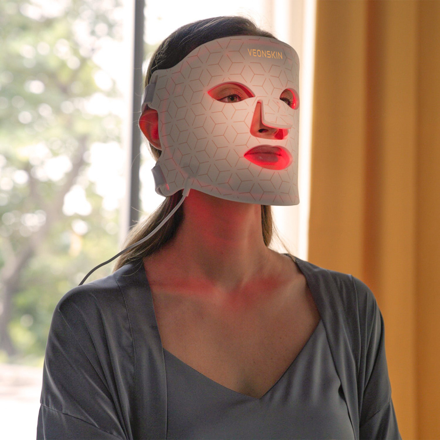 Veonskin LED Rött Ljus Ansiktsmask