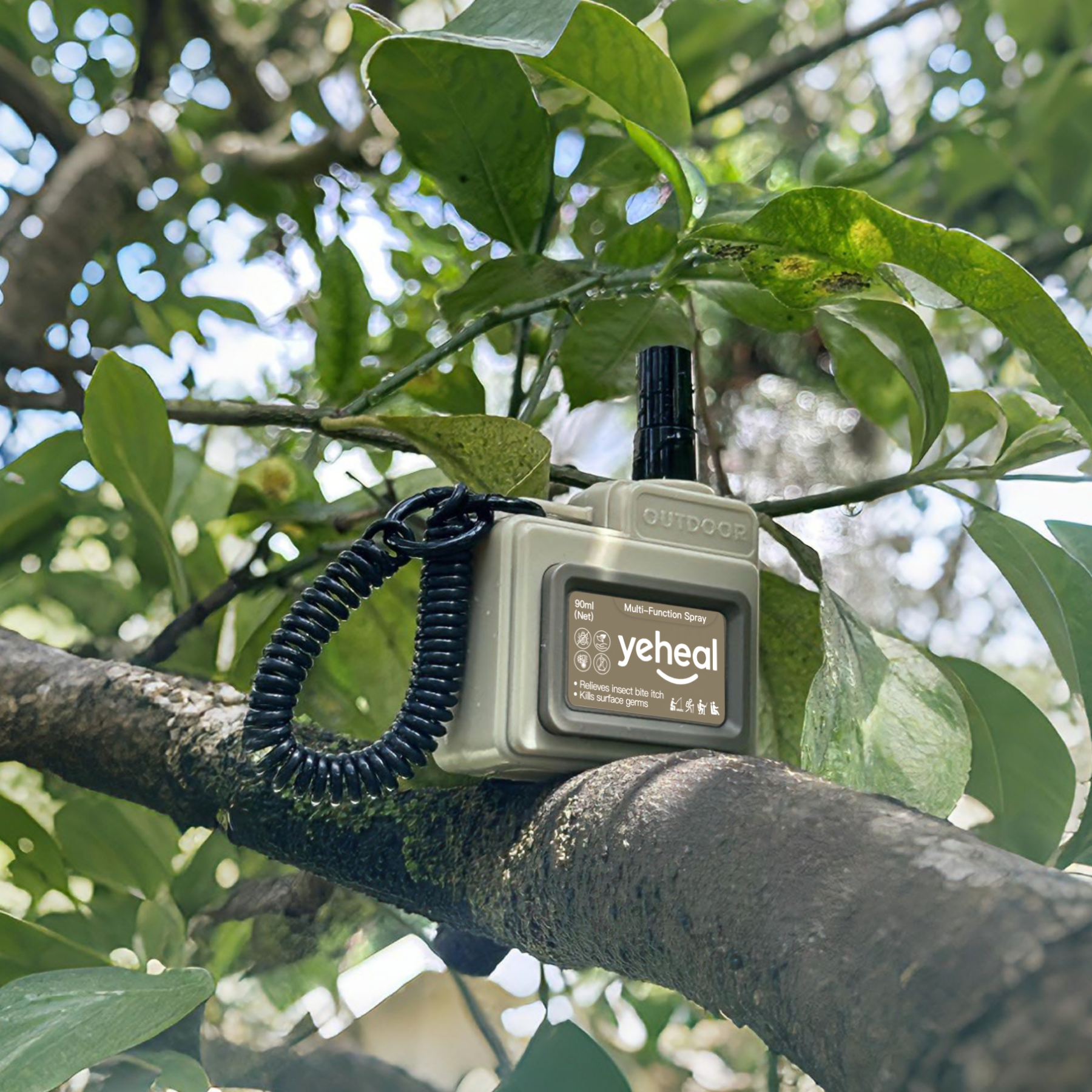 Yeheal Outdoor All-in-one Spray - Olive Green color