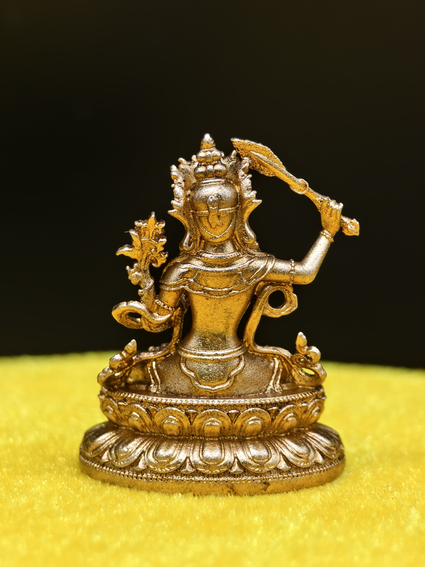 文殊菩薩金身佛像