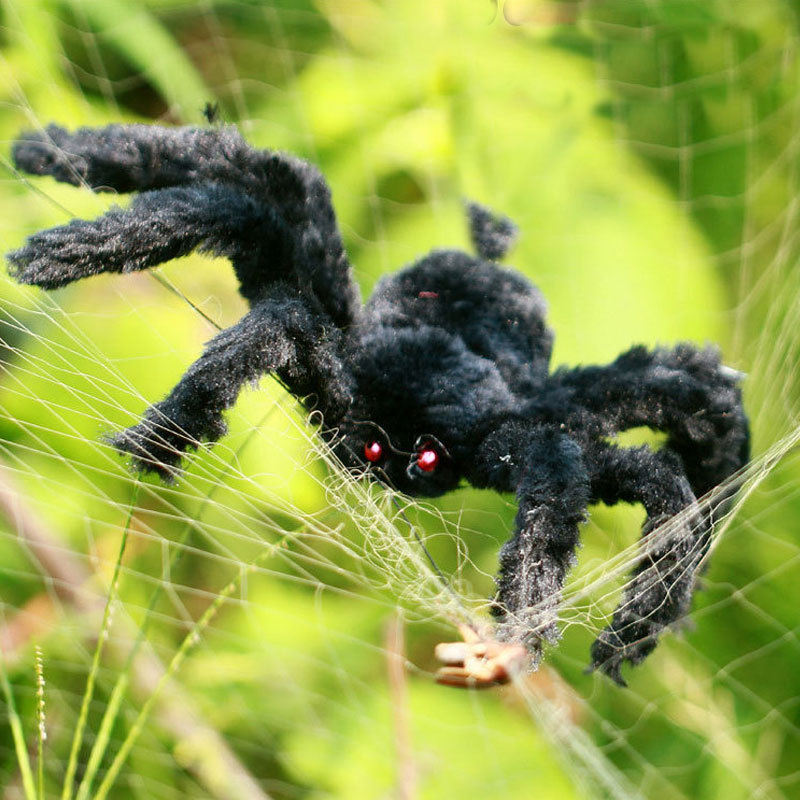 Prank Spider – Big Hairy Tarantula with Legs for Creepy Halloween Decoration & Haunted Scene