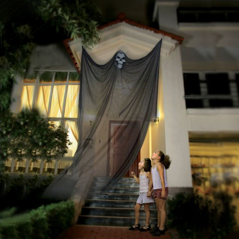 3M Giant Hanging Ghost – 10FT Extra Large Gauze Ghost with Flowing Cheesecloth Shroud for Haunted House & Yard Decor