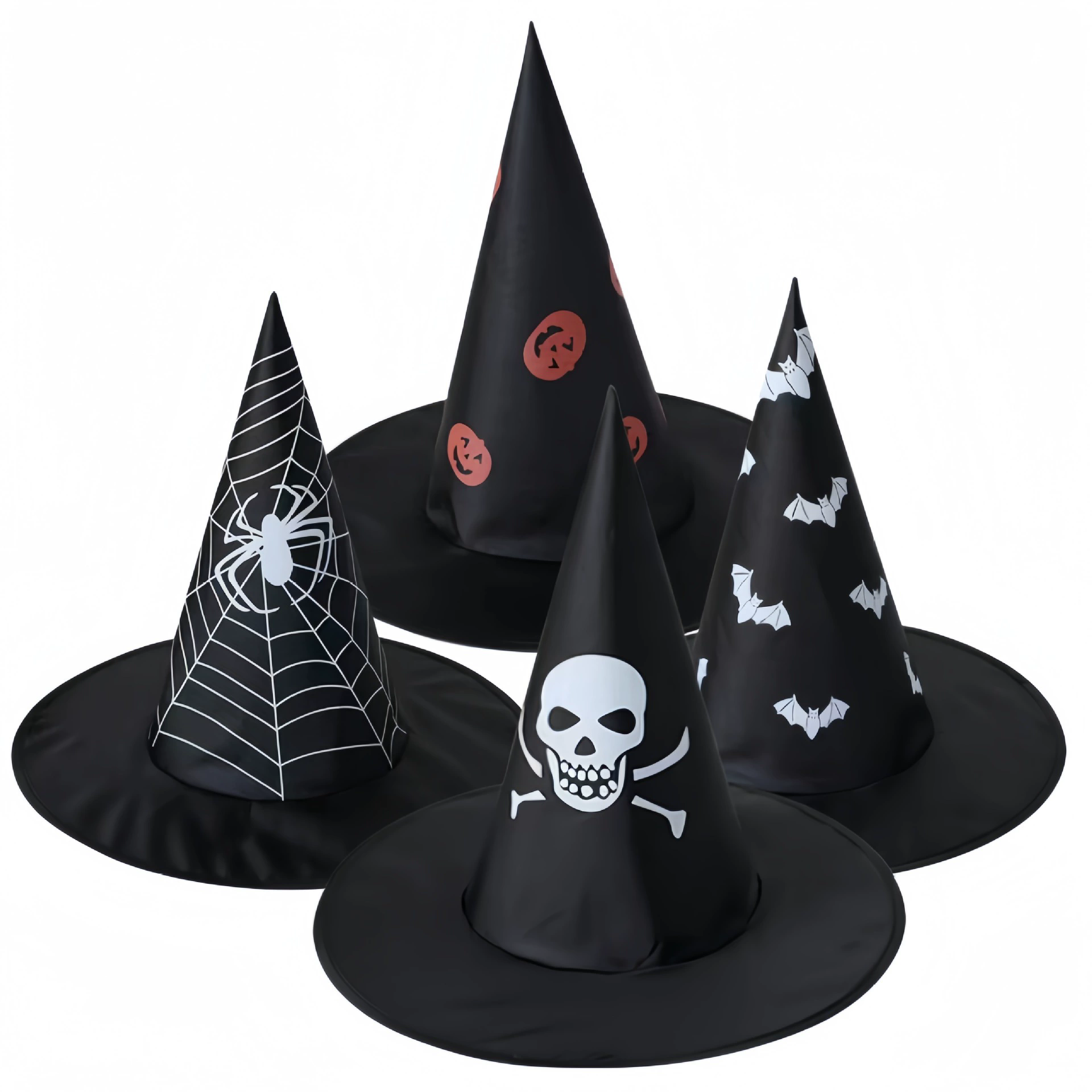 Women's Oxford Cloth Witch Hat – Adult Wizard Costume Cap for Halloween Party Decoration