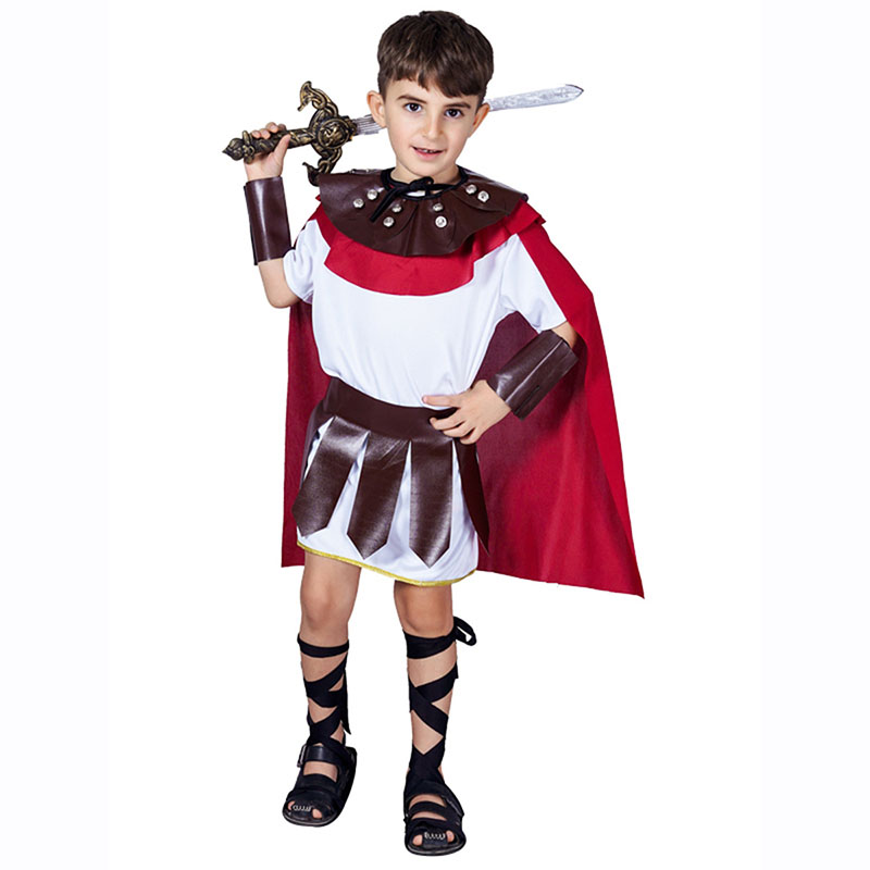 Kids Roman Warrior Costume – Boys Halloween Gladiator Outfit for Cosplay & Fancy Dress