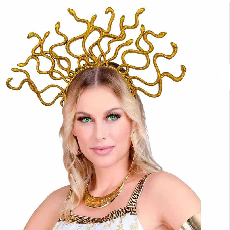 Medusa Snake Hair Headband – Greek Mythology Snake Hairband for Women Halloween Costume Prop