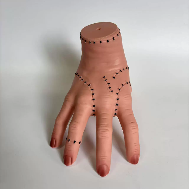 Adams Family Severed Hand Prop – Vinyl Fake Rubber Hand for Halloween Prank Toy