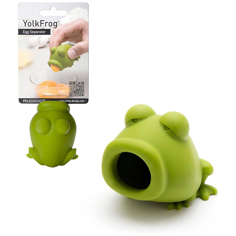 cute frog shaped food grade silicone squeeze egg yolk separator baking kitchen gadget