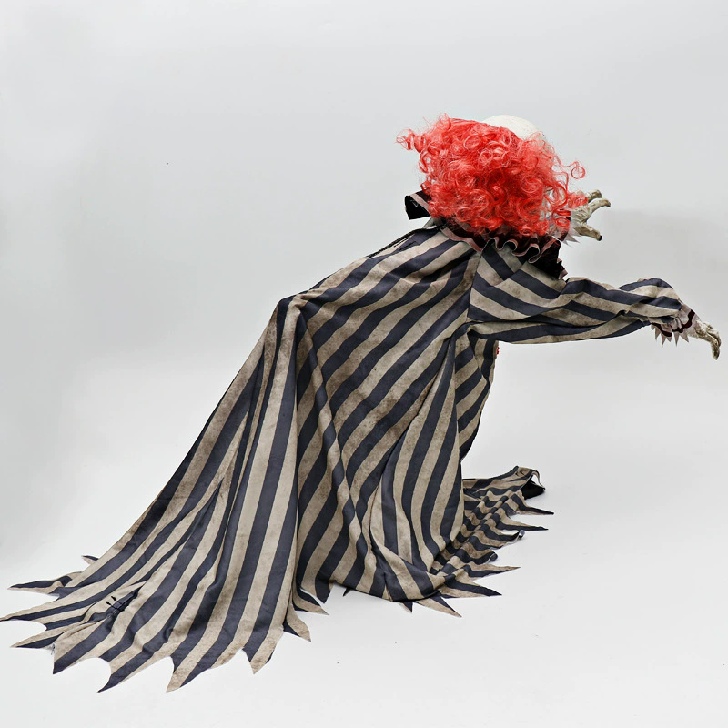 Jumping Pop-Out Clown – Motion-Activated Spring-Loaded Halloween Animatronic Prop for Haunted House