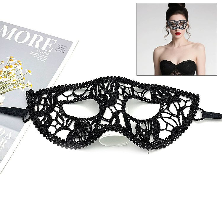 Shapeable Lace Mask – Malleable Half Face Eye Mask for Women, Bendable Black Masquerade Mask for Adult Party & Dance& Halloween Yard Decor