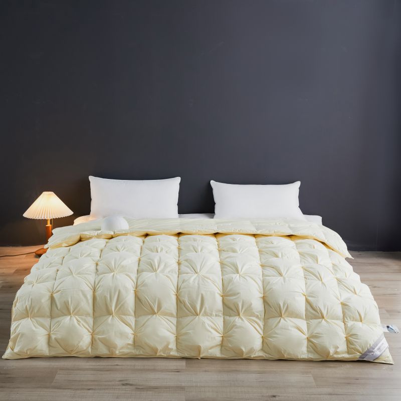 100% Cotton Down Comforter - 95% White Duck Feather Filling