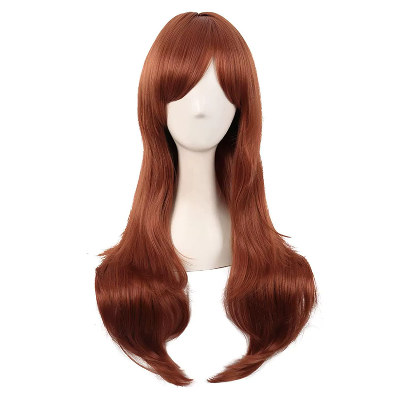 70cm Long Curly Anime Wig – Colorful Long Curls Cosplay Wig for Women & Girls Halloween Costume