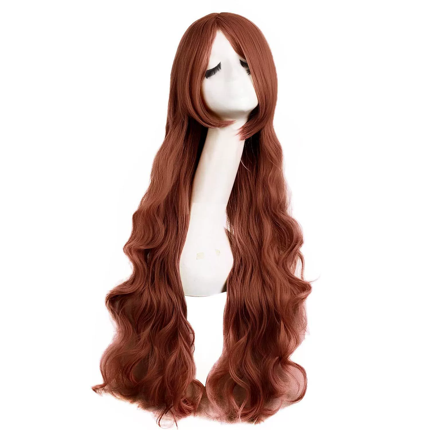 Long Spiral Curly Colorful Wig – Rainbow Curls Anime Cosplay Synthetic Wig for Women & Girls Party Prop