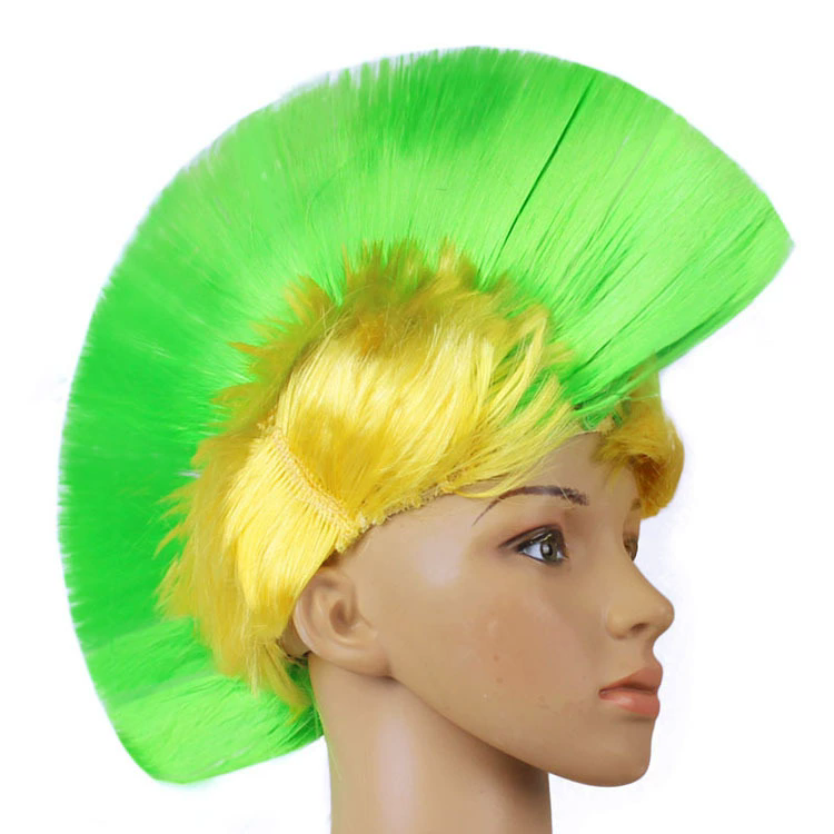 Colorful Mohawk Wig – Fluffy Spiky Punk Wig for Men & Women, Halloween Party Costume Prop