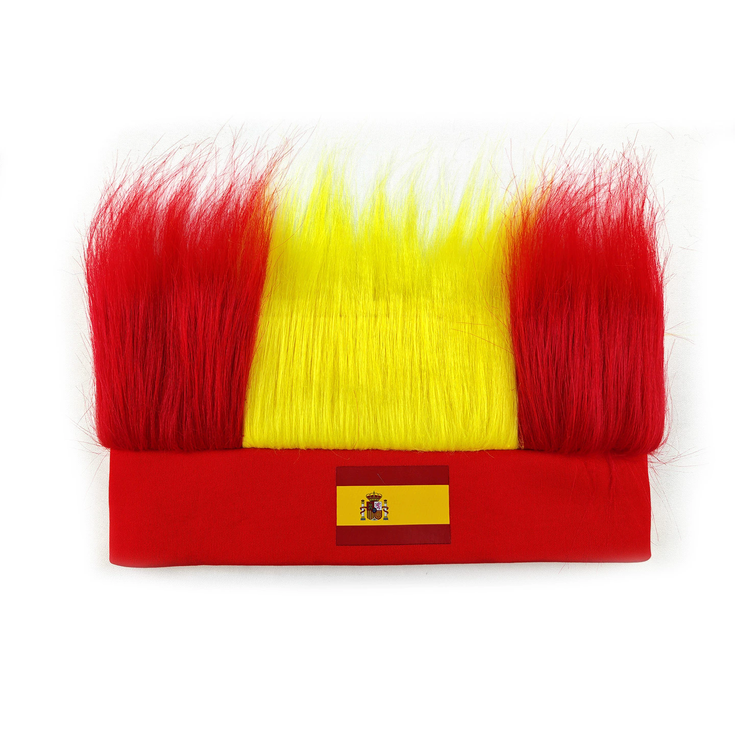 Custom Flag Color Plush Headband – Wholesale Fuzzy Headband Wig for World Cup Fan Props