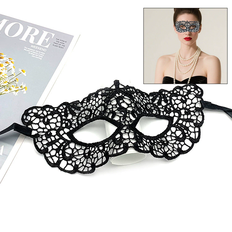 Shapeable Lace Mask – Malleable Half Face Eye Mask for Women, Bendable Black Masquerade Mask for Adult Party & Dance& Halloween Yard Decor