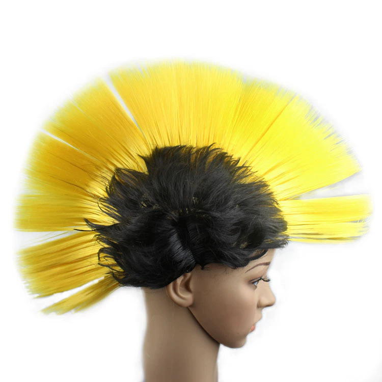Colorful Mohawk Wig – Fluffy Spiky Punk Wig for Men & Women, Halloween Party Costume Prop