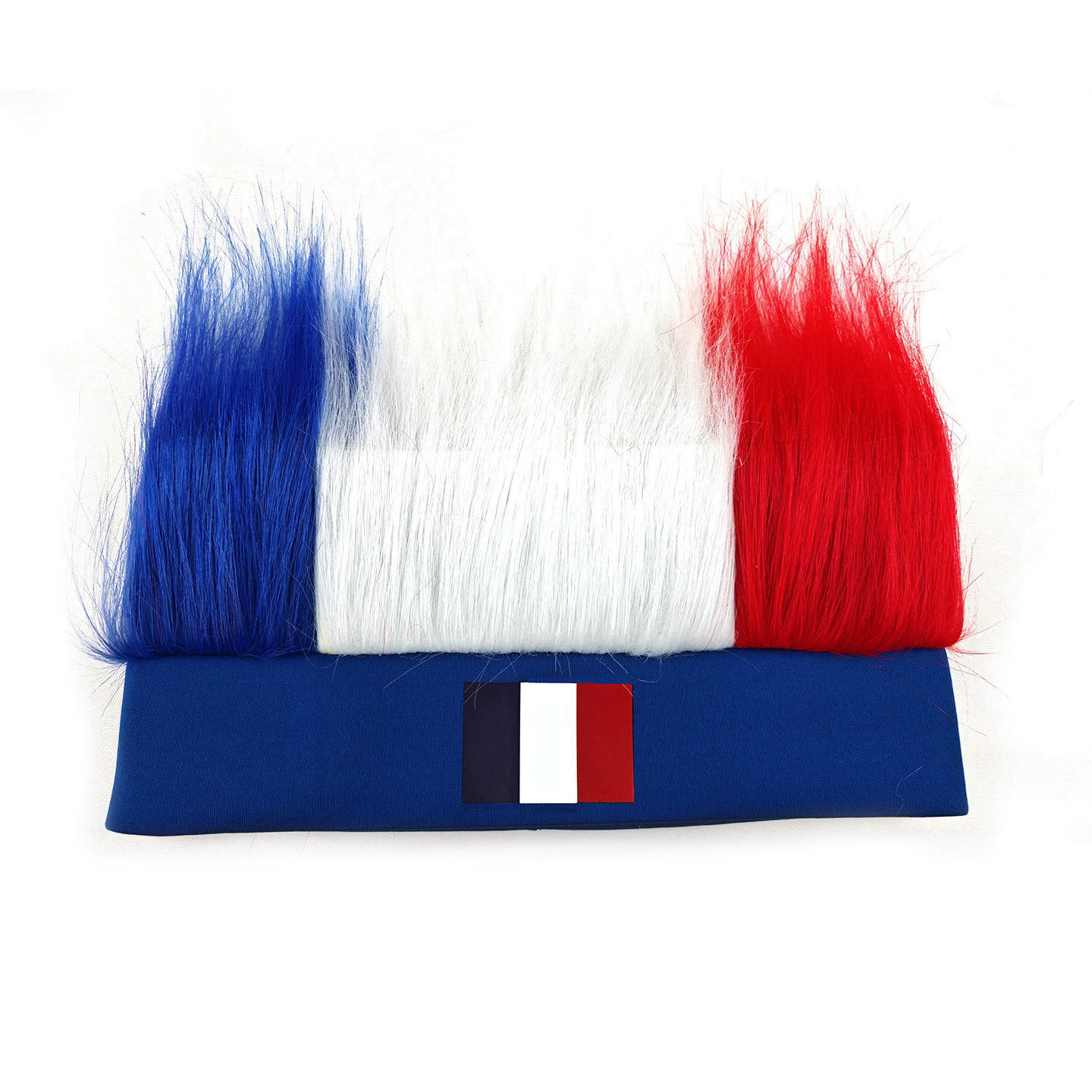 Custom Flag Color Plush Headband – Wholesale Fuzzy Headband Wig for World Cup Fan Props