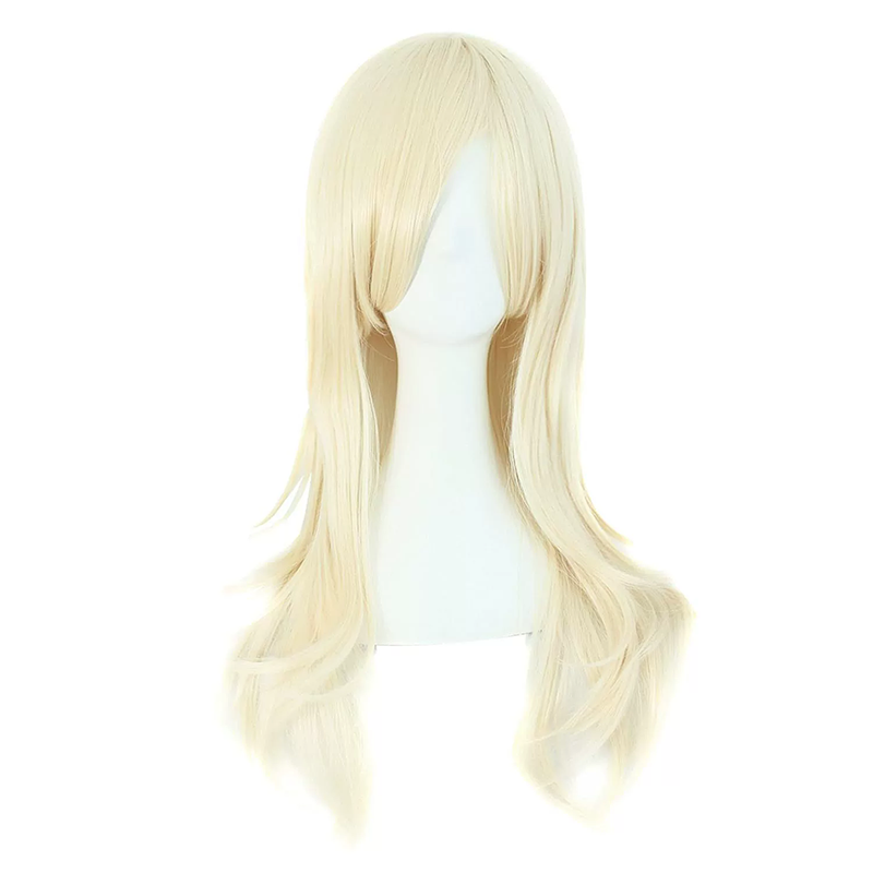 70cm Long Curly Anime Wig – Colorful Long Curls Cosplay Wig for Women & Girls Halloween Costume