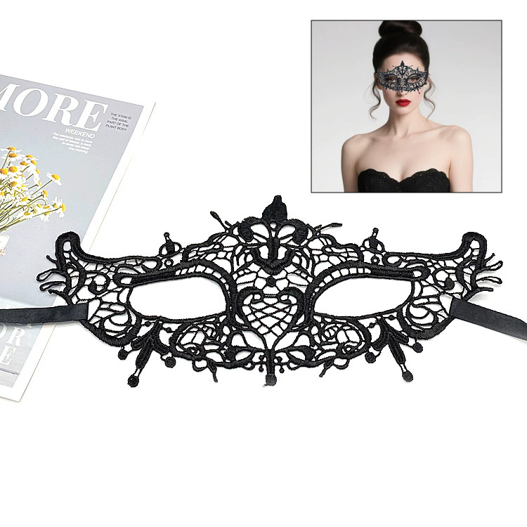 Shapeable Lace Mask – Malleable Half Face Eye Mask for Women, Bendable Black Masquerade Mask for Adult Party & Dance& Halloween Yard Decor