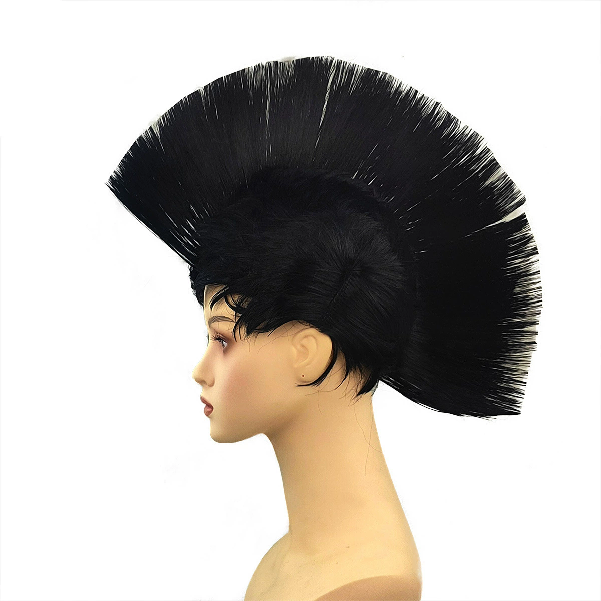 Colorful Mohawk Wig – Fluffy Spiky Punk Wig for Men & Women, Halloween Party Costume Prop