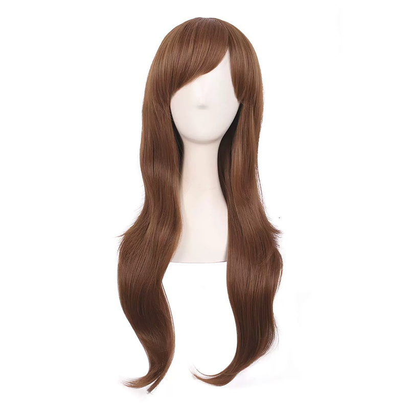 70cm Long Curly Anime Wig – Colorful Long Curls Cosplay Wig for Women & Girls Halloween Costume