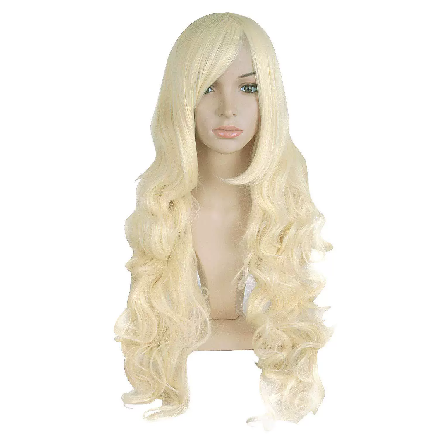Long Spiral Curly Colorful Wig – Rainbow Curls Anime Cosplay Synthetic Wig for Women & Girls Party Prop