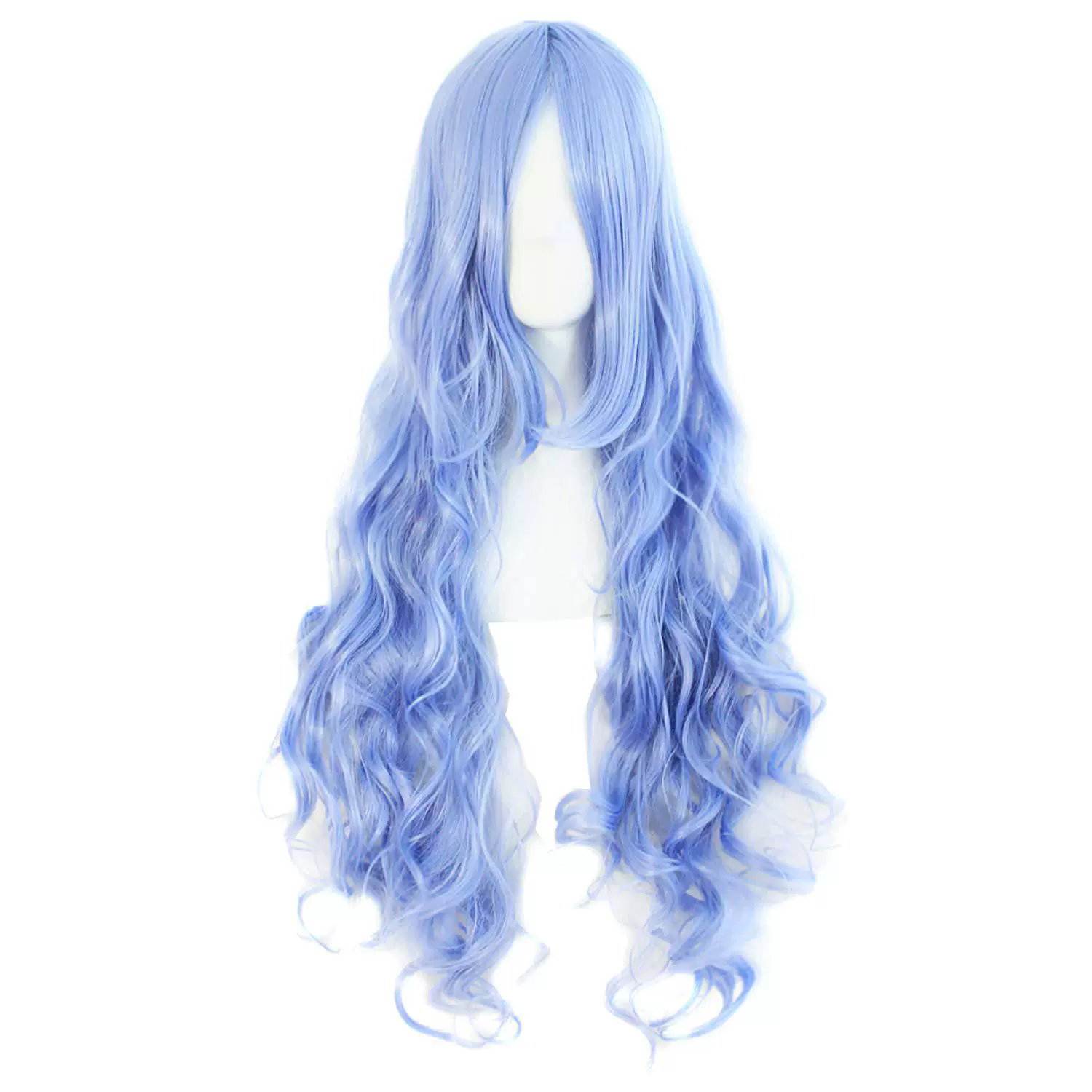 Long Spiral Curly Colorful Wig – Rainbow Curls Anime Cosplay Synthetic Wig for Women & Girls Party Prop