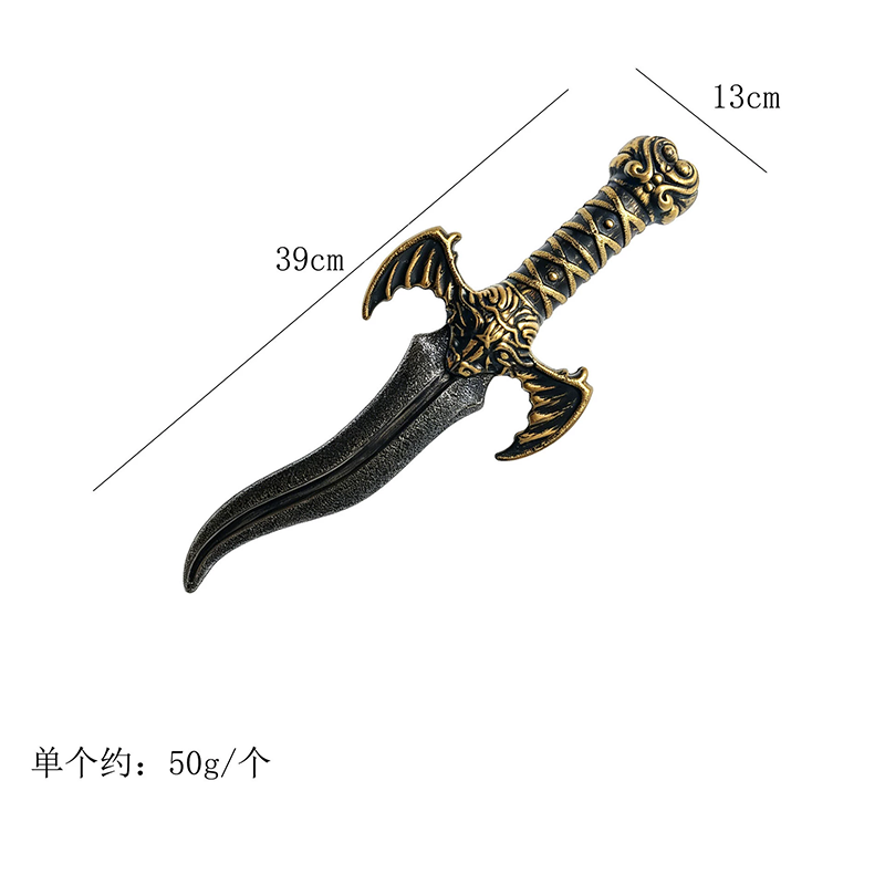 Halloween Bloody Knife Prop – Plastic Sharp Dagger with Fake Blood for Killer Costume Accessory